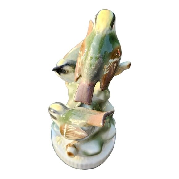 VTG Gerold Porzellan Firecrest Finches Porcelain Figurine - Picture 2 of 5